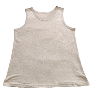 Men's 100% hemp vest, solid color, comfortable, loose, sweat-absorbing and breathable, student father, grandpa, old man underwear