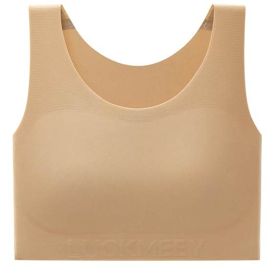 
Lucky cotton paper people big breasts show small underwear women's bra liquid foundation breast reduction sports vest seamless invisible flat chest