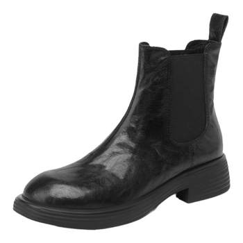 
Saturday, autumn and winter women's boots, British Martin boots, women's boots, round toe, fashionable medium heel short boots, fashion boots