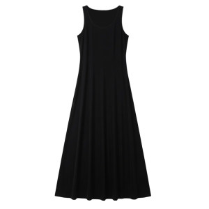 Modal dress women's long new skirt white suspender skirt maternity black long skirt large size vest summer