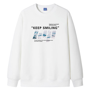 
NASA spring and autumn pure cotton sweatshirt men's Korean style trendy round neck T-shirt youth casual loose long-sleeved bottoming shirt