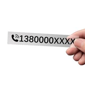 Temporary parking number plate high transparency without leaving static electrostatic phone call license license plate car