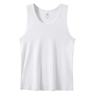 
Antarctic pure cotton men's vest men's markless hurdle sports sweat-absorbing cotton white inner wear summer base sweatshirt