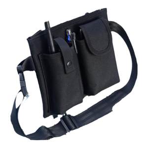 KTV waiter waist bag waterproof tool bag men's and women's black waistbags intercom machine tablet mobile phone bag custom logo
