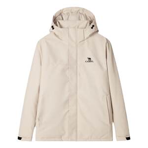 
Camel Men's Cotton Jacket Autumn and Winter New Style Hooded Warm, Windproof and Cold-proof Plus Velvet Thickened Cotton Jacket for Women