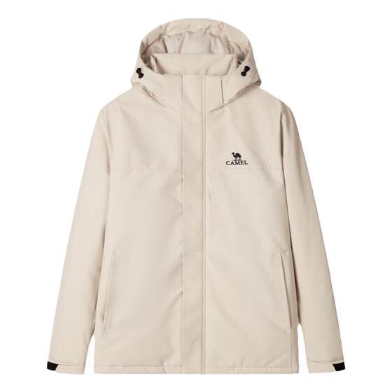 
Camel Men's Cotton Jacket Autumn and Winter New Style Hooded Warm, Windproof and Cold-proof Plus Velvet Thickened Cotton Jacket for Women