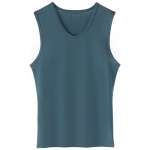 
Jianyun men's vest thin cotton inside wear sweat-absorbing fitness sports hurdle wide shoulder summer sleeveless T-shirt