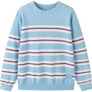 
Balabala children's knitted sweaters for boys and girls, spring and autumn models for middle-aged and older children, pure cotton pullover bottoming shirts