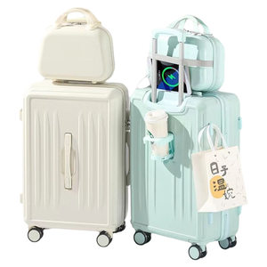Suitcase for women 2025 new trolley case large capacity 20 inch 24 travel boarding password leather case for boys small
