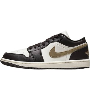 
Jordan Nike women's shoes men's shoes AJ1 white brown small mocha retro sneakers casual basketball shoes DC0774-200