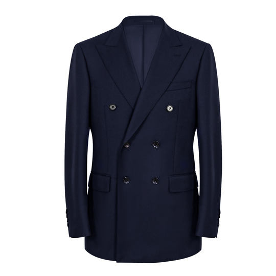 Cultum メンズ ウーステッドウール スーツ - ダブルブレスト