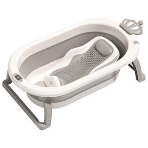 Infant bathtub, baby can fold young children sitting on large bath barrel children's house newborn children's supplies