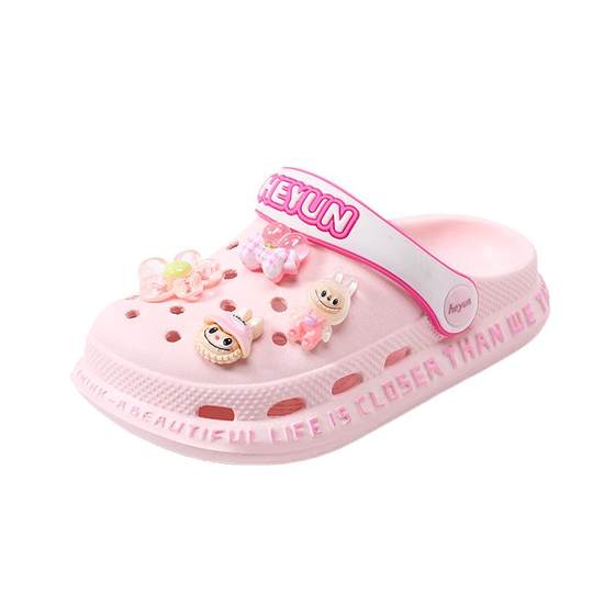 
Labubu children's hole shoes girls slippers girls anti-slip women's new style children's baby indoor beach cute