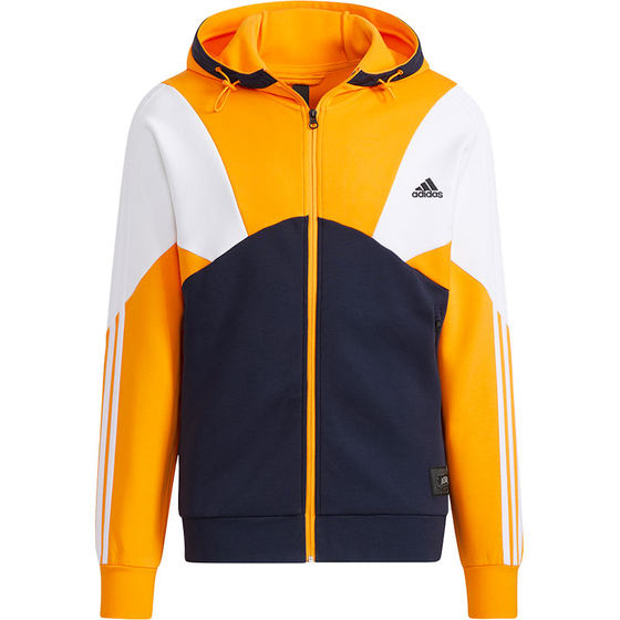 Adidas/Adidas men's sports knitted hoodie casual stitching jacket HE7471