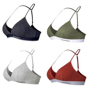 
stonemen [from Australia] sexy French underwear women's no-wire beautiful back triangle cup bra - clear color