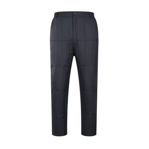 Plel pants Men in autumn and winter in the middle and old youth thickened high waist and inside and outside wearing warm white duck down northeast cotton pants inner bilots
