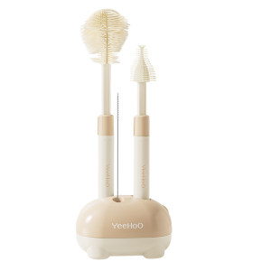 
Ying's silicone bottle brush, newborn baby's special pacifier brush, straw brush, portable rinse aid cleaning brush, cleaning brush