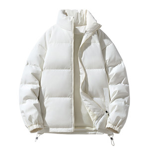 
Matyou cotton coat men's winter trendy brand stand collar thickened cotton coat couple's same style solid color warm bread coat