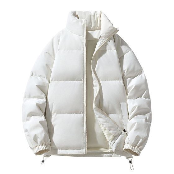 
Matyou cotton coat men's winter trendy brand stand collar thickened cotton coat couple's same style solid color warm bread coat