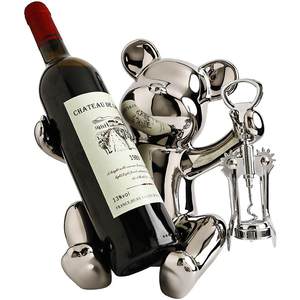 Violent bear red wine racks Senior sense of niche light luxury high -end home living room TV cabinet wine cabinet soft decoration
