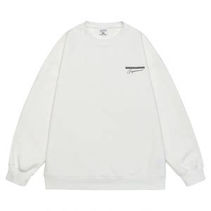 
GOGOSOON men's round neck hooded sweatshirt inner top 2026 spring and autumn new trendy brand high-end sense for teenagers