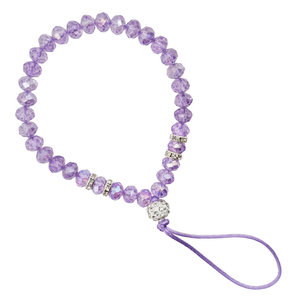 
Crystal diamond mobile phone lanyard fashionable bead chain short lanyard shell pendant jewelry multi-functional U disk key to prevent falling