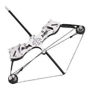 
Stainless steel mini bow and arrow composite bow pulley bow and arrow recurve bow and arrow soldier weapon small bow and arrow archery