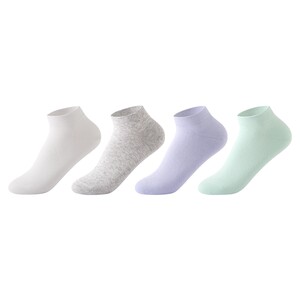 Cotton Era Socks Women's Pure Cotton Socks Breathable Antibacterial Socks Thin Pile Socks No Balling Mid-Tube Socks Summer