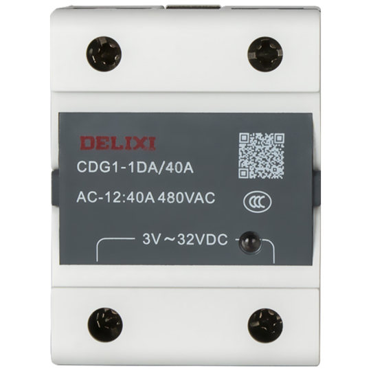 Delixi small 24v مرحل الحالة الصلبة 40a مرحلة واحدة 220v dc تحكم ac 12 ...