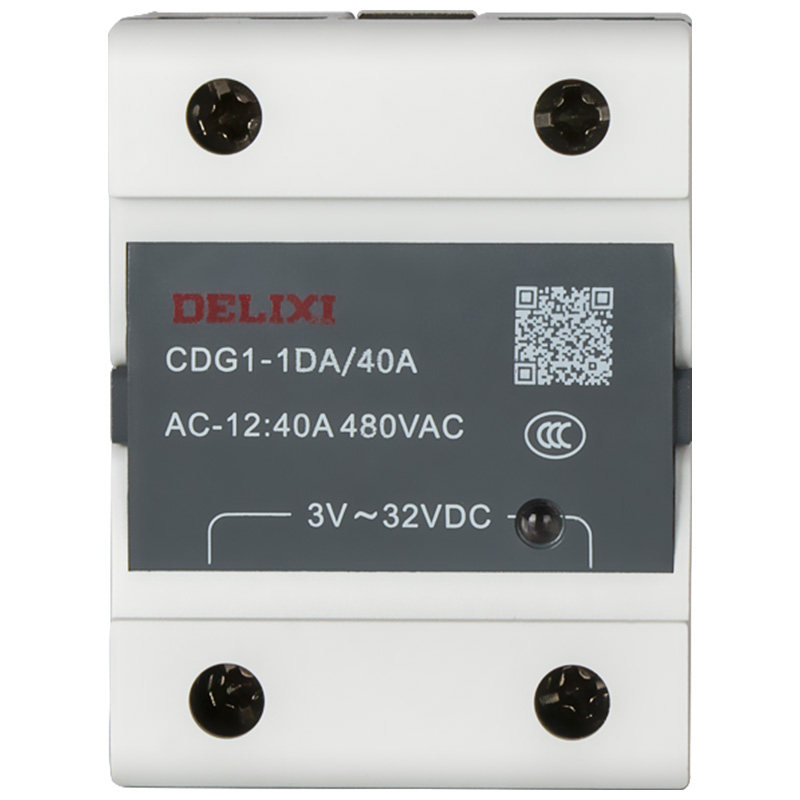 Delixi small 24v مرحل الحالة الصلبة 40a مرحلة واحدة 220v dc تحكم ac 12 ...