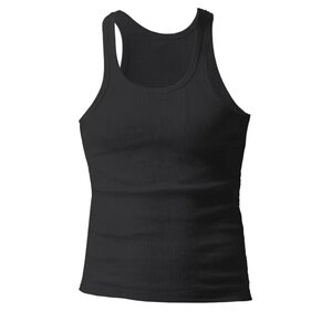 
American heavyweight coarse thread sleeveless vest men's cotton bottoming sweat vest summer sports and fitness outer vest