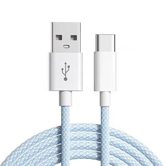 
1.5m extended 2m 3m type-c data cable 6A fast charging tpyec suitable for Huawei p20p30p40mate Honor 9nova7pro Xiaomi vivo Android mobile tapyc charger cable