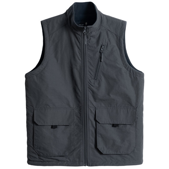 
Middle-aged daddy with velvet cotton vest in autumn and winter men loose warm middle-aged and elderly vests for elderly grandfather winter clothes shoulders