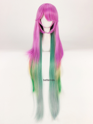 taobao agent Game Life/Rainbow Gradient/Gyplier/High -temperature Silk/Universal COS wig Female Daily Harakuo B367