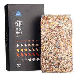Buka star hamster grain grain nutrition main food feed 500g free shipping gold silk bear food little hamster supplies
