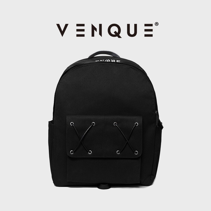 venque范克休闲旅行双肩包男设计感小众背包书包电脑包男士礼物