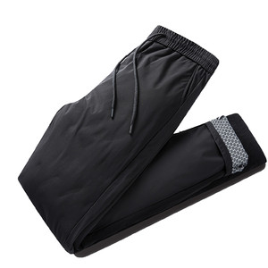 
Duck winter new down pants for men's fashionable casual straight pants drawstring waist thickened outside warm trousers