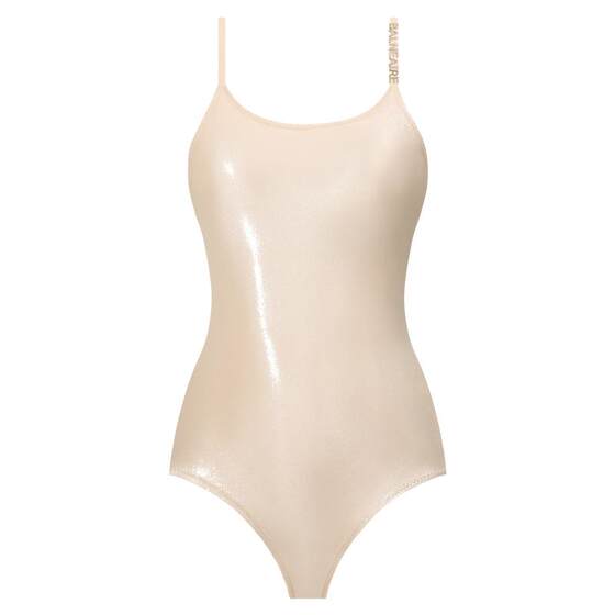 BE Fan De'an water-glossy clothing series 2026 one-piece swimsuit bright leather sexy high-end dating swimsuit swimming pool