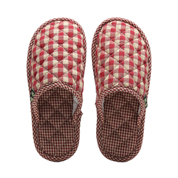 Baotou Silent Home Family Of Three Spring, Autumn And Winter Fabric Bottom Indoor Household Silent Soft Slippers For Boys And Girls