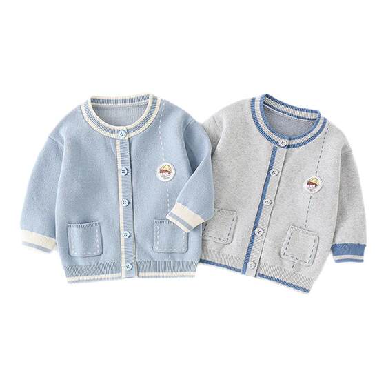 
Betis baby coat sweater spring and autumn 2026 new male and female baby sweater tops children's cardigan