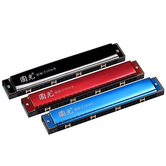 Genuine Guoguang Harmonic 24-hole polyphonic C-tune beginners students and children adult self-study entrance organ instrument