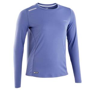 Decathlon children's quick drying clothes, sun protection, long-sleeved boys autumn and winter running training suit T-shirt sports tops for women KIDC