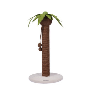 
Zeze coconut tree cat scratching board vertical hemp rope cat scratching post cat claw board does not shed crumbs cute cat toys cat supplies