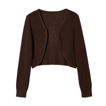 
Blue plaid neck halter dress knitted cardigan suit