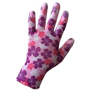 
Latex thin nylon gloves for women PU coated palms and fingers anti-static breathable labor work wear-resistant anti-slip labor protection gloves