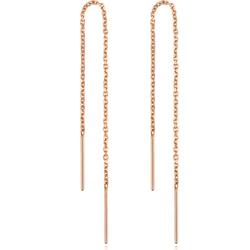 Ming Brand Jewelry 18k Gold Ear Wire Simple Color Gold Ear Wire Long Stud Earring Fashion Earrings Csh0029 Price