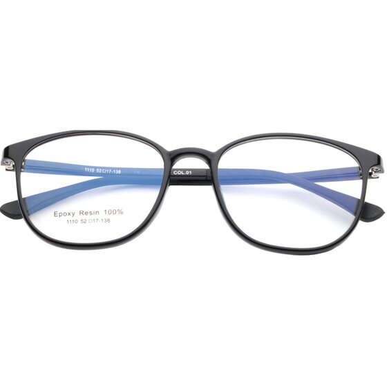 Lighter round box TR90 board men's and women's myopia glasses large frame glasses rack with finished product myopia 1110
