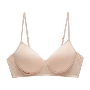 Japanese summer ultra -thin silk real silk no steel circle bray thin mold cupless sports sleep underwear girl little bra