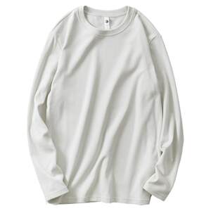 Autumn and winter double -sided virtue bottom shirt men's consolidation warm tops with autumn clothes men's pure color thickened long -sleeved T -shirt
