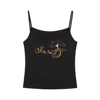 
Internal and external orange label Disney Zootopia cooperation women's elastic chest pad suspenders 2025 autumn new vest casual